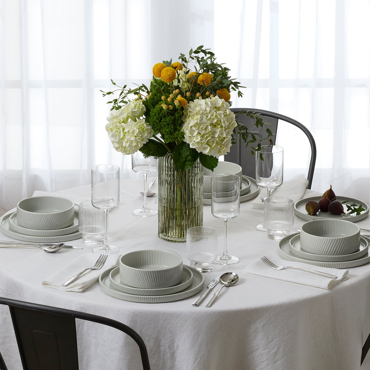 Modulus 16-Piece Dinnerware Set, Vapor