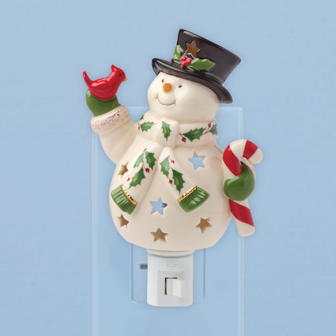 Happy Holly Days Snowman Night Light – Lenox Corporation