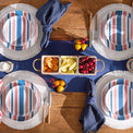 24/7 Melamine 12-Piece Dinnerware Set, Stripe