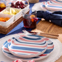 24/7 Melamine 12-Piece Dinnerware Set, Stripe