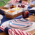 24/7 Melamine 12-Piece Dinnerware Set, Stripe