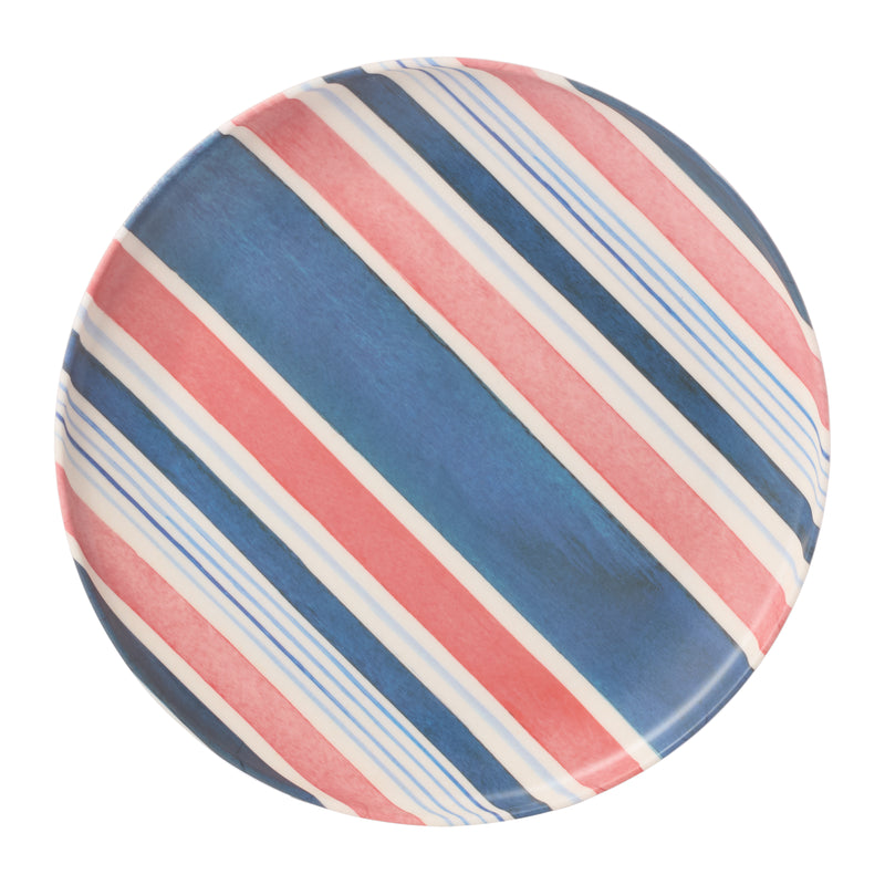 24/7 Melamine 12-Piece Dinnerware Set, Stripe
