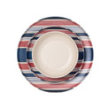 24/7 Melamine 12-Piece Dinnerware Set, Stripe