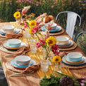 24/7 Colors 12-Piece Dinnerware Set, Turquoise
