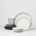24/7 Colors 12-Piece Dinnerware Set, Pumice