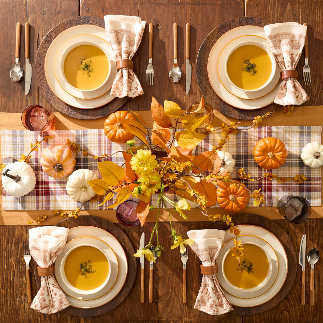 24/7 Colors 12-Piece Dinnerware Set, Sunbaked