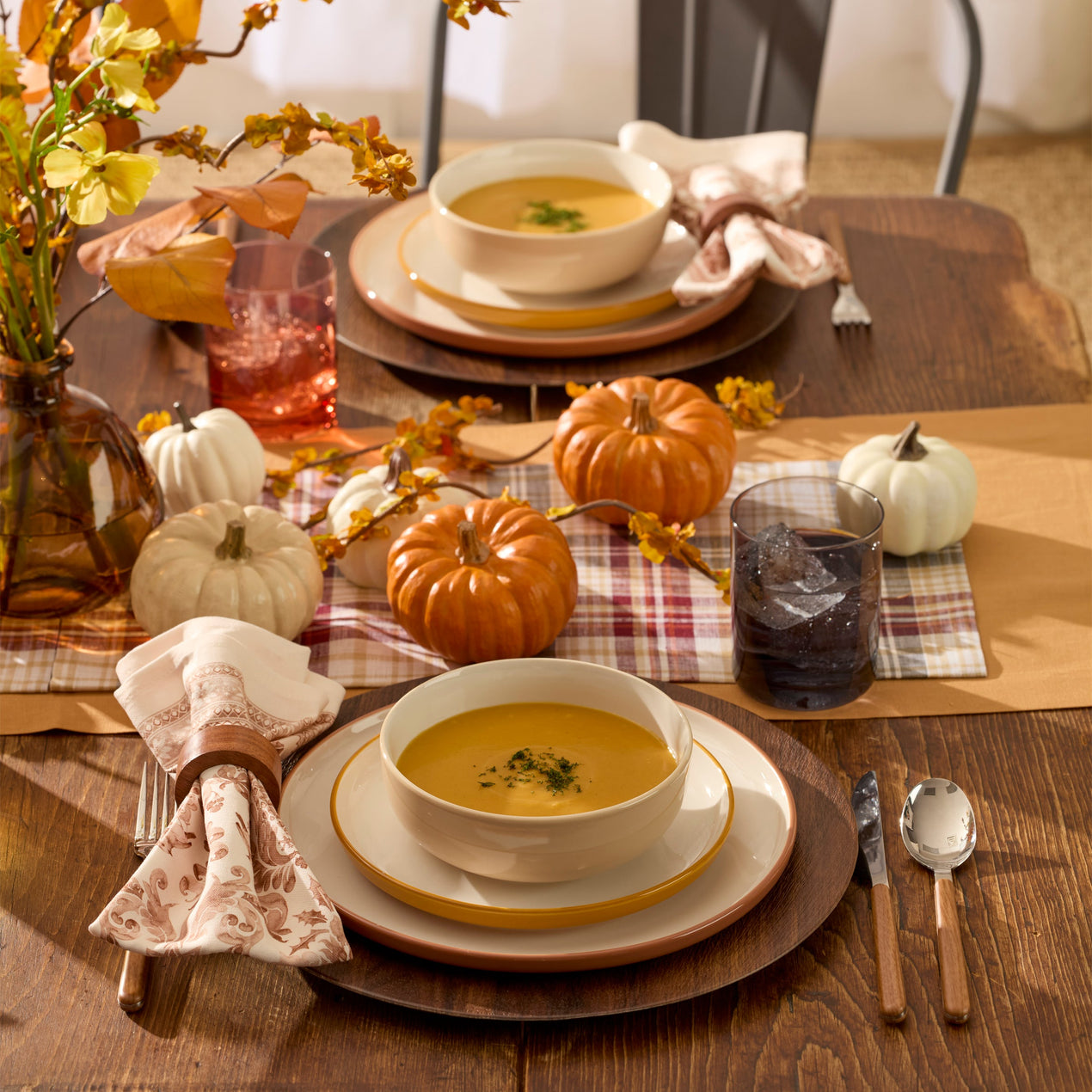 24/7 Colors 12-Piece Dinnerware Set, Sunbaked