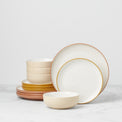 24/7 Colors 12-Piece Dinnerware Set, Sunbaked