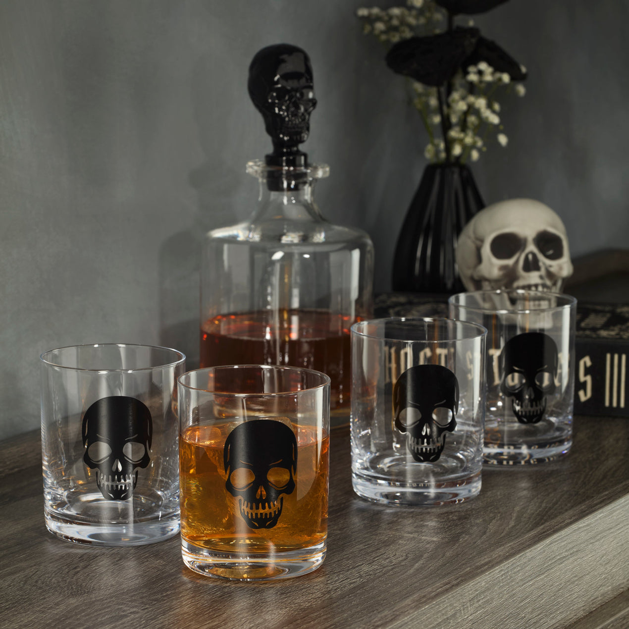 5-Piece Skeleton Whiskey Set