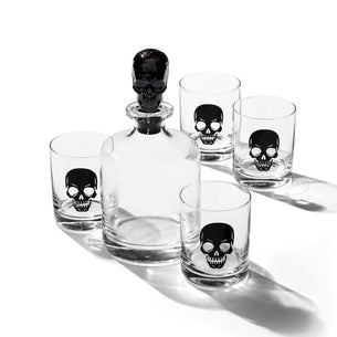 Vintro Halloween Skeleton 5-Piece Whiskey Set