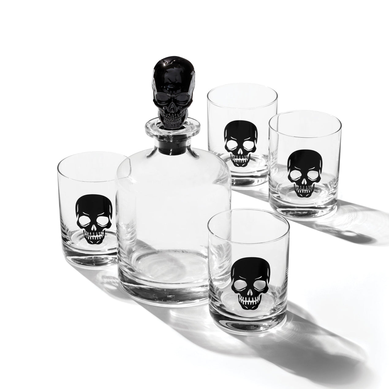 5-Piece Skeleton Whiskey Set