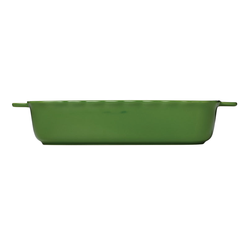 Evergreen Rectangular Scallop Baking Dish