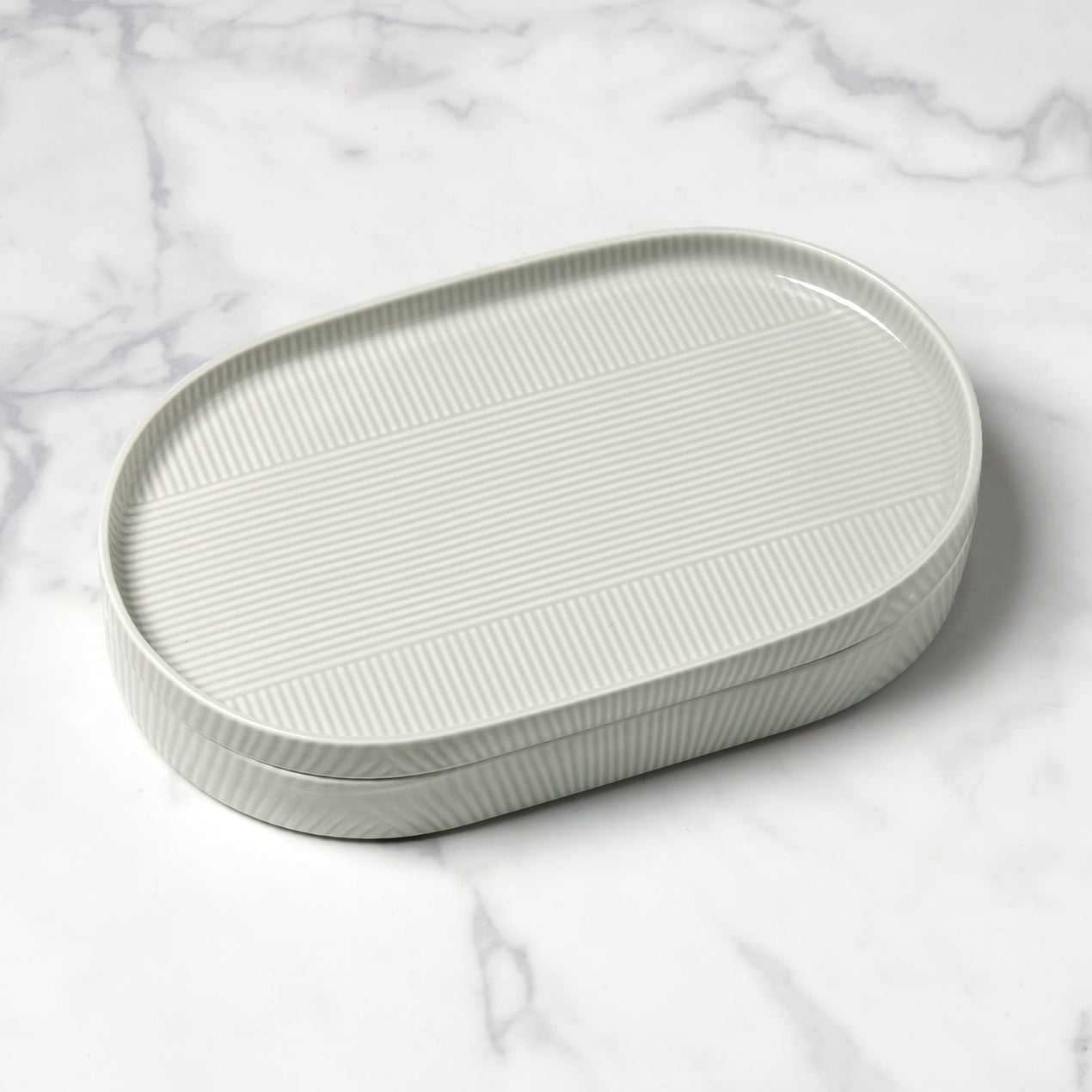 Modulus 2-Piece Serving Set, Vapor