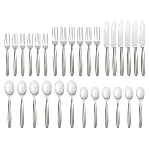 Tidal Frosted 30-Piece Flatware Set