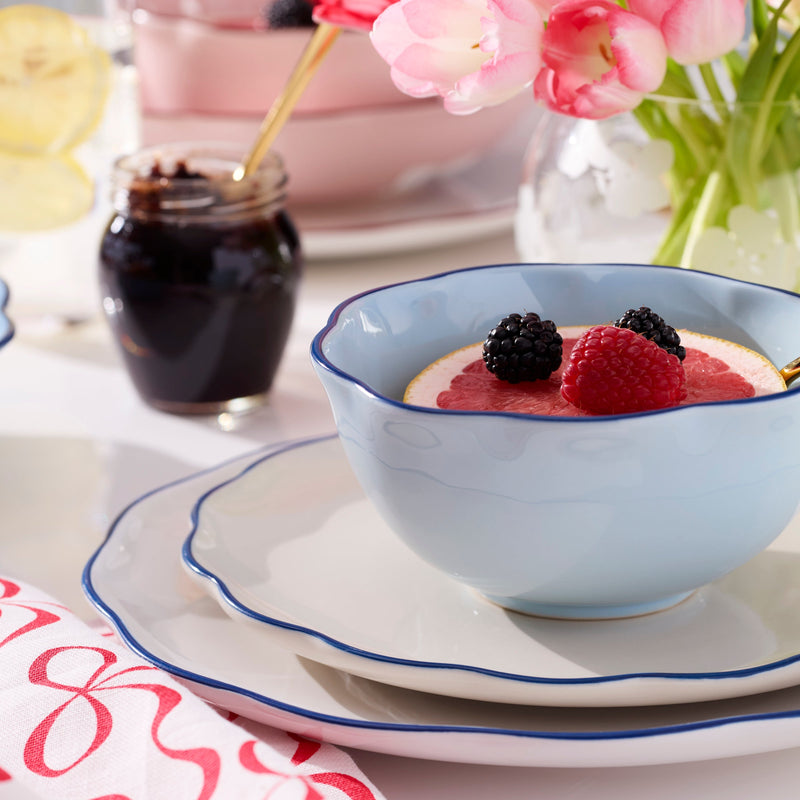 Garden Party 16-Piece Dinnerware Set, Blue