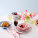 Garden Party 16-Piece Dinnerware Set, Pink