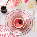 Garden Party 16-Piece Dinnerware Set, Pink