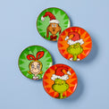 Merry Grinchmas Tidbit Plates, Set of 4, Assorted