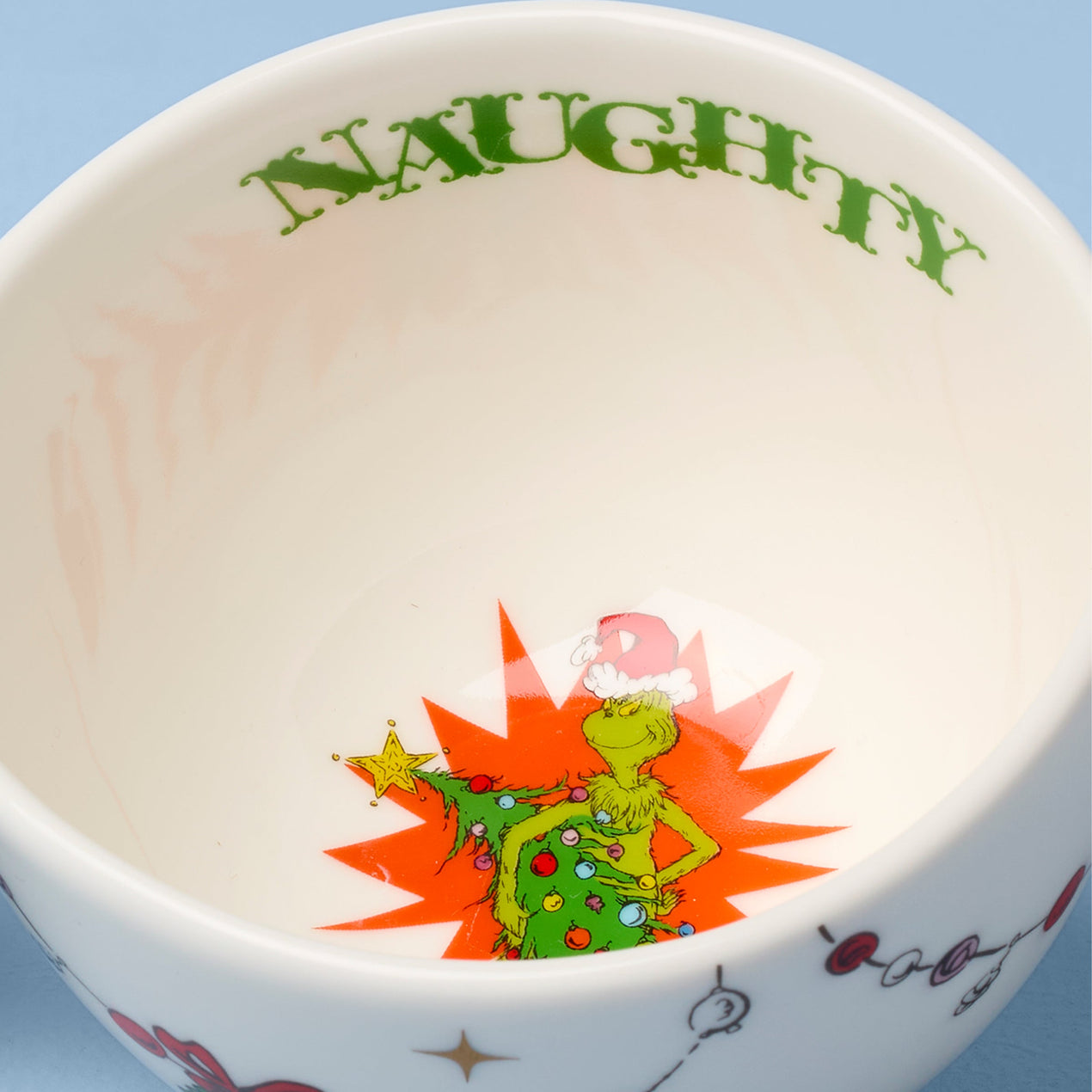 Merry Grinchmas Naughty or Nice Double Dip Bowl