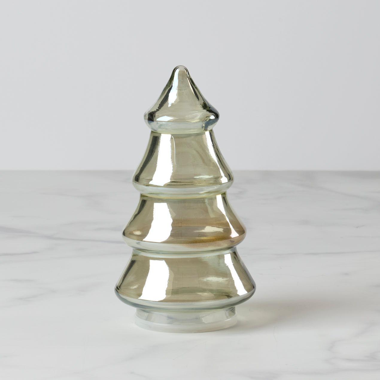 cambridge silversmiths Small Green Luster Glass Tree Canister