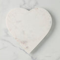 White Marble Heart Shaped Serving Board