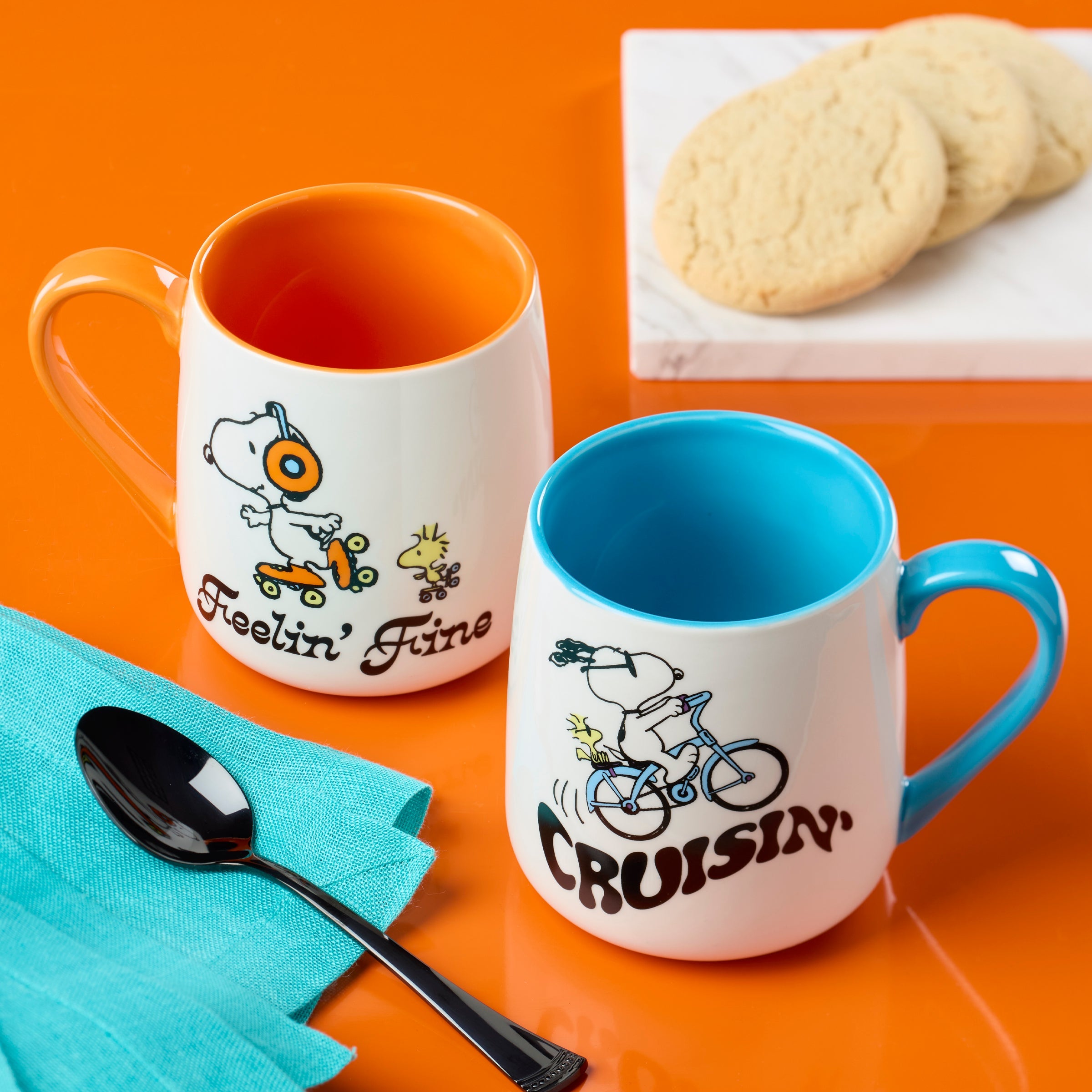 Peanuts Mugs Cruisin'-Feelin' Fine, Set of 2 – Lenox Corporation