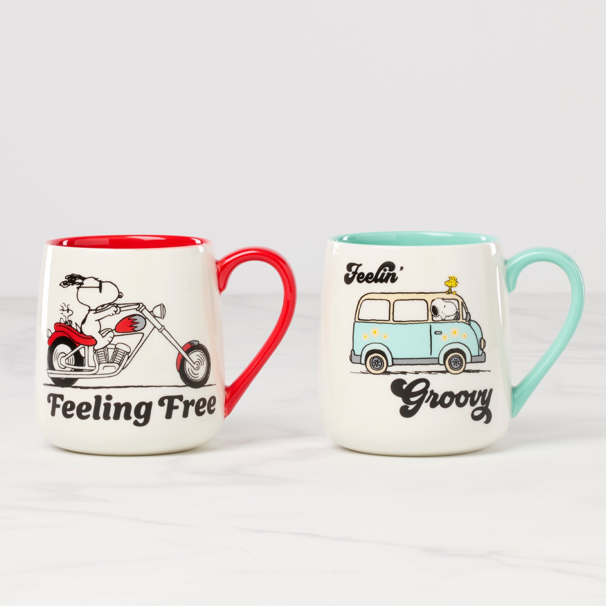 Peanuts Mugs Groovy-Feeling Free, Set of 2 – Lenox Corporation