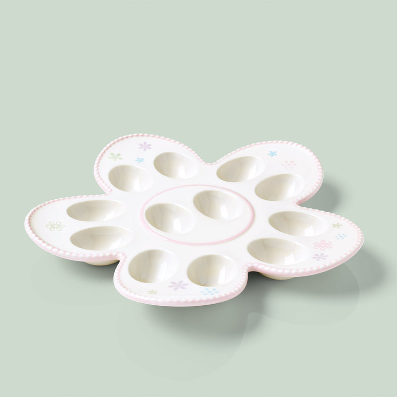 Bunny Hop Easter Egg Platter