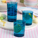 Stackable Tall Glasses, Set of 6, Blue