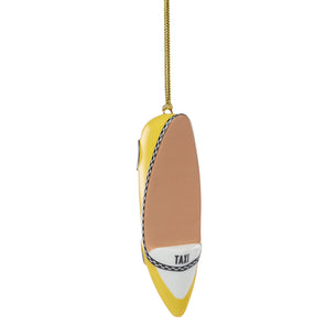 Be Jolly Taxi Shoe Ornament