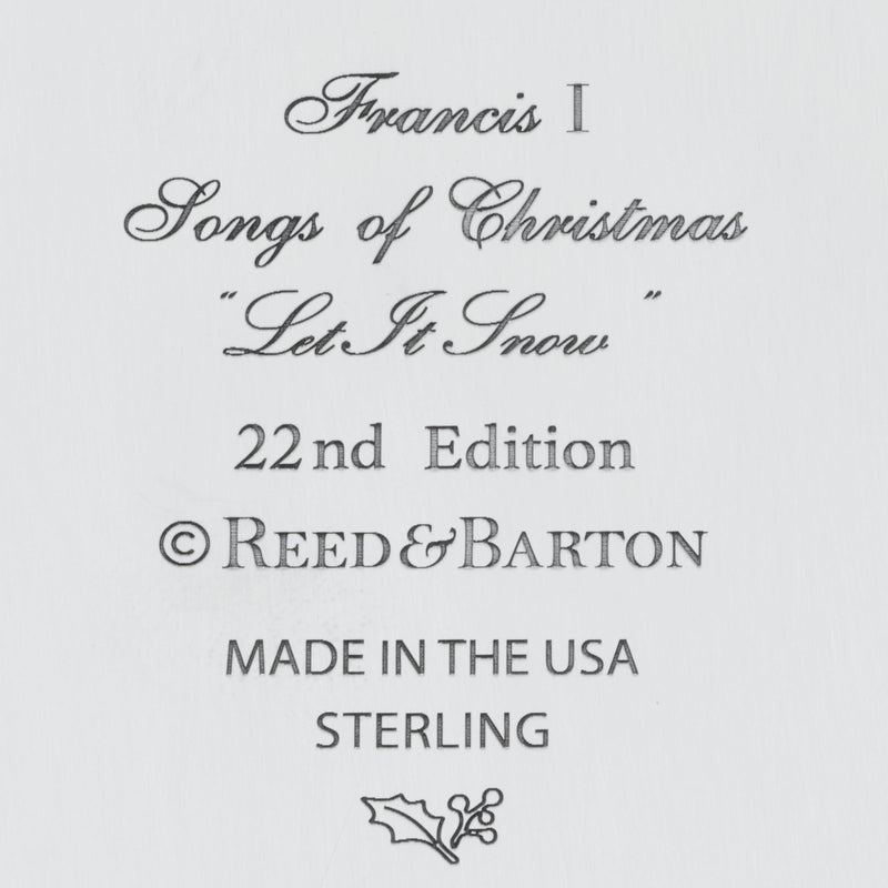 Songs Of Christmas Sterling Silver Ornament, 22nd Edition
