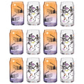 12 pc Mix Glass Halloween Can Cooler