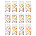 12 pc Mix Glass Harvest Can Cooler