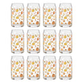 12 pc Mix Glass Harvest Can Cooler
