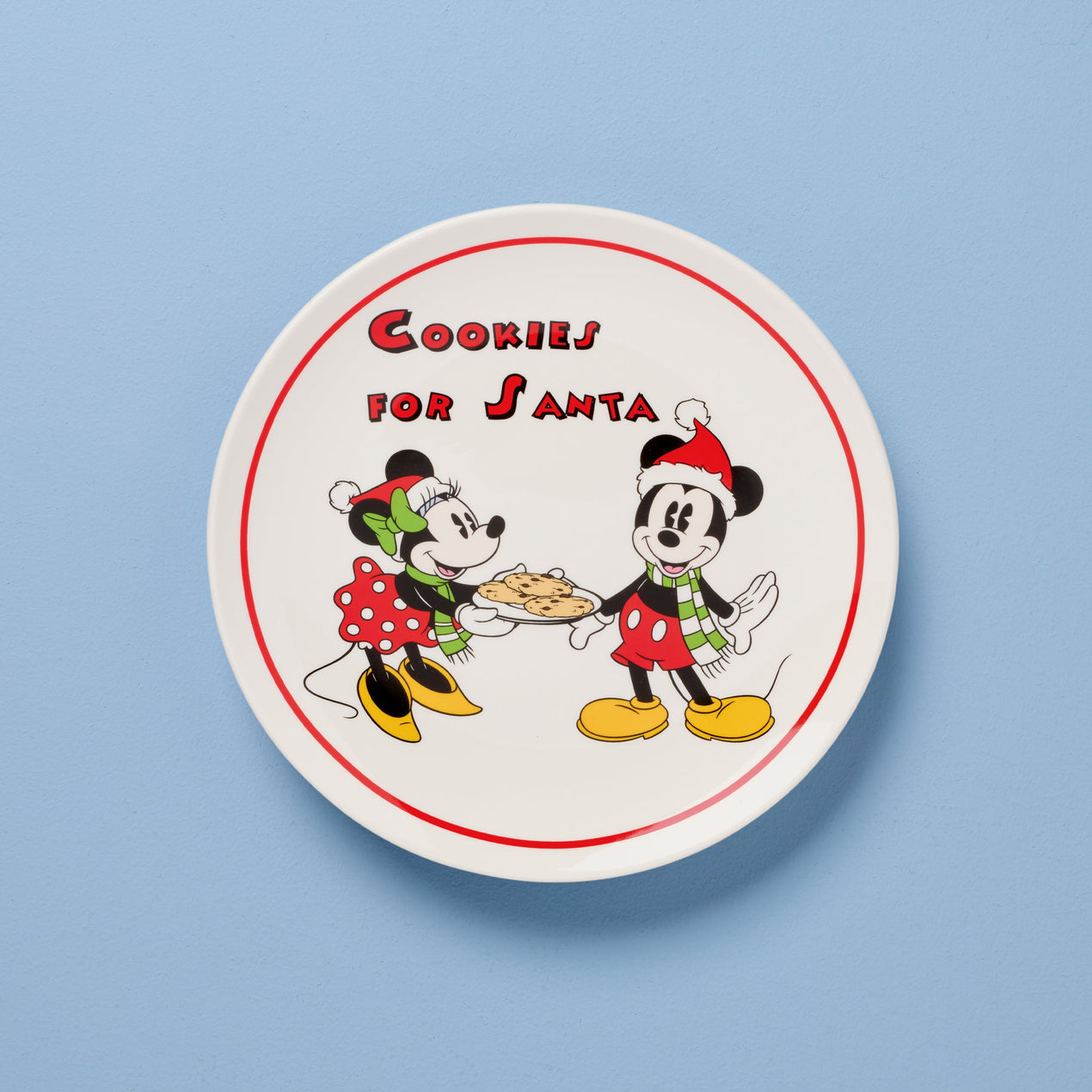 Disney Holiday Cookies for Santa Plate