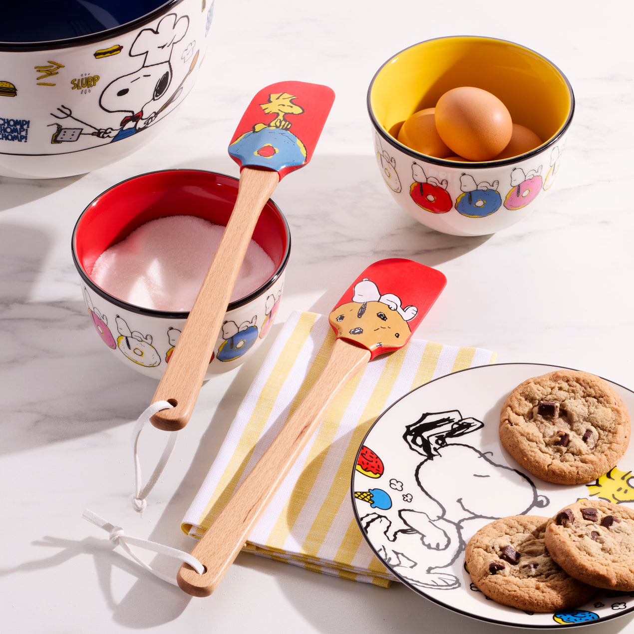 スヌーピー キッチン用品 Chef Snoopy Red Spatulas - Set of 2 – Lenox Corporation