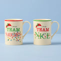 Naughty & Nice Mugs, Set of 2