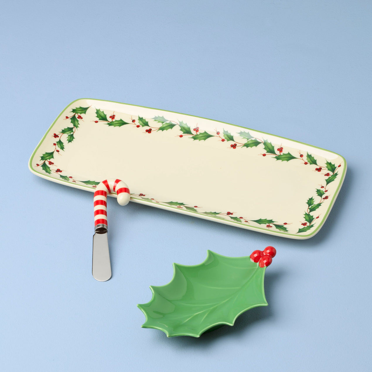 Holiday 3-Piece Hostess Set with Spreader
