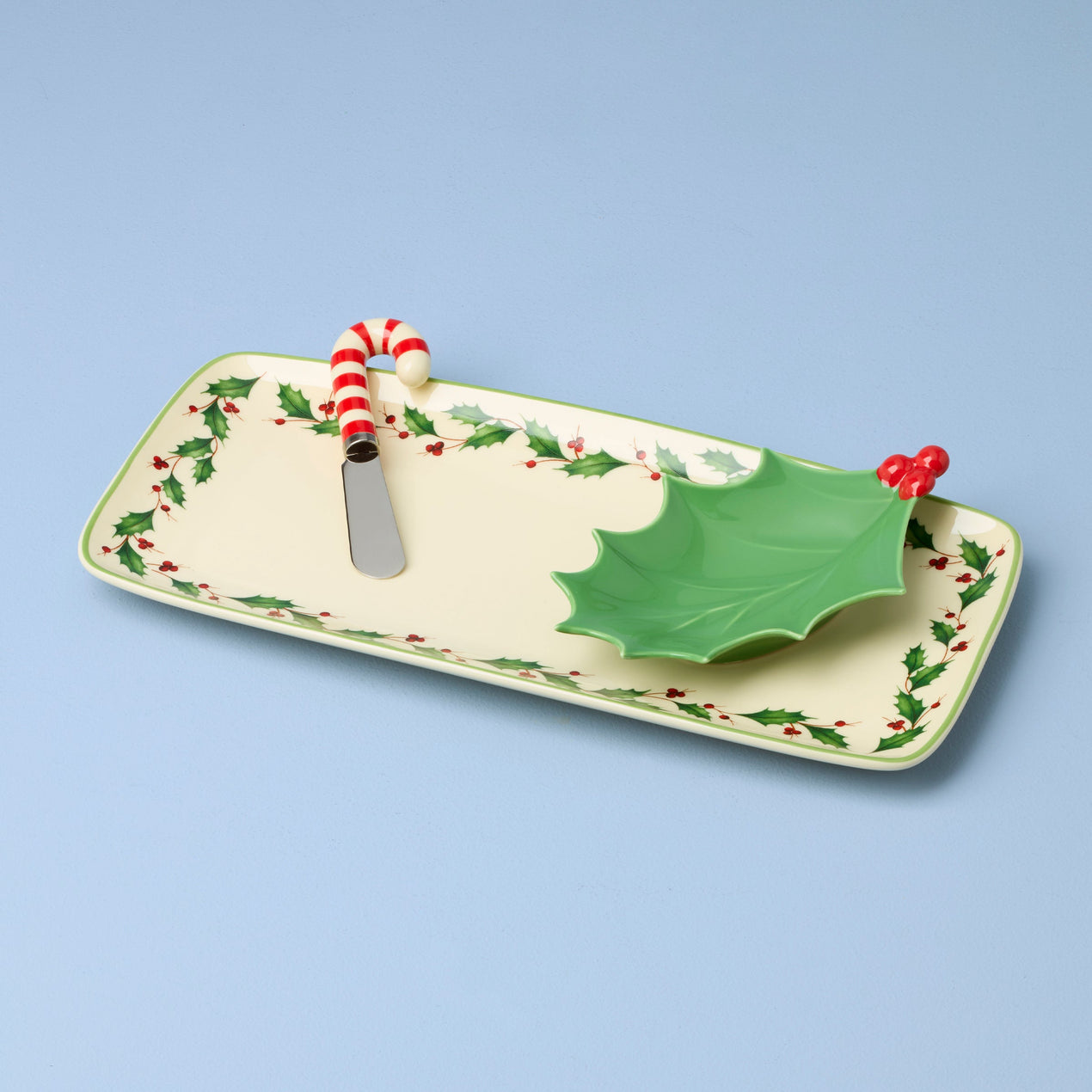 Holiday 3-Piece Hostess Set with Spreader