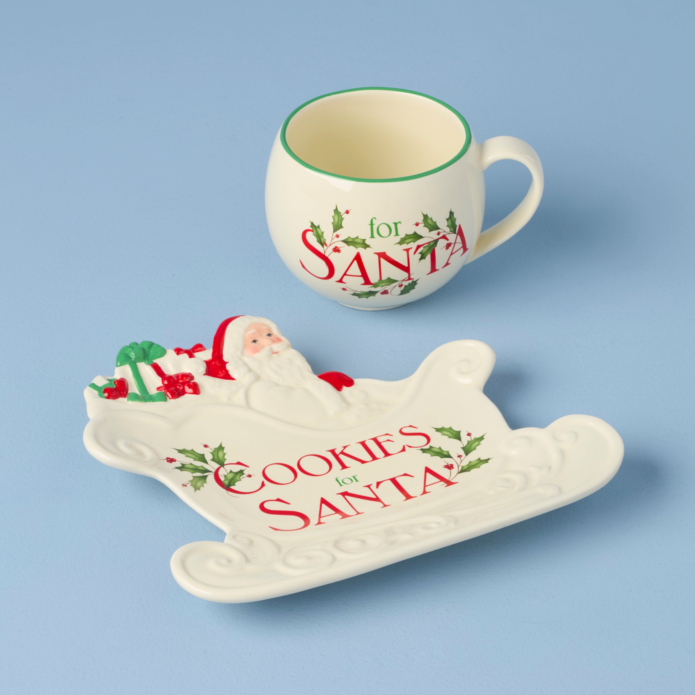 Holiday Cookies & Milk for Santa 2-Piece Set – Lenox Corporation