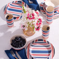 24/7 Melamine 12-Piece Dinnerware Set, Stripe