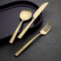 Modulus Satin Champagne 20-Piece Flatware Set
