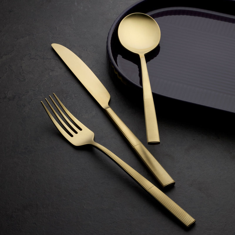 Modulus Satin Champagne 20-Piece Flatware Set