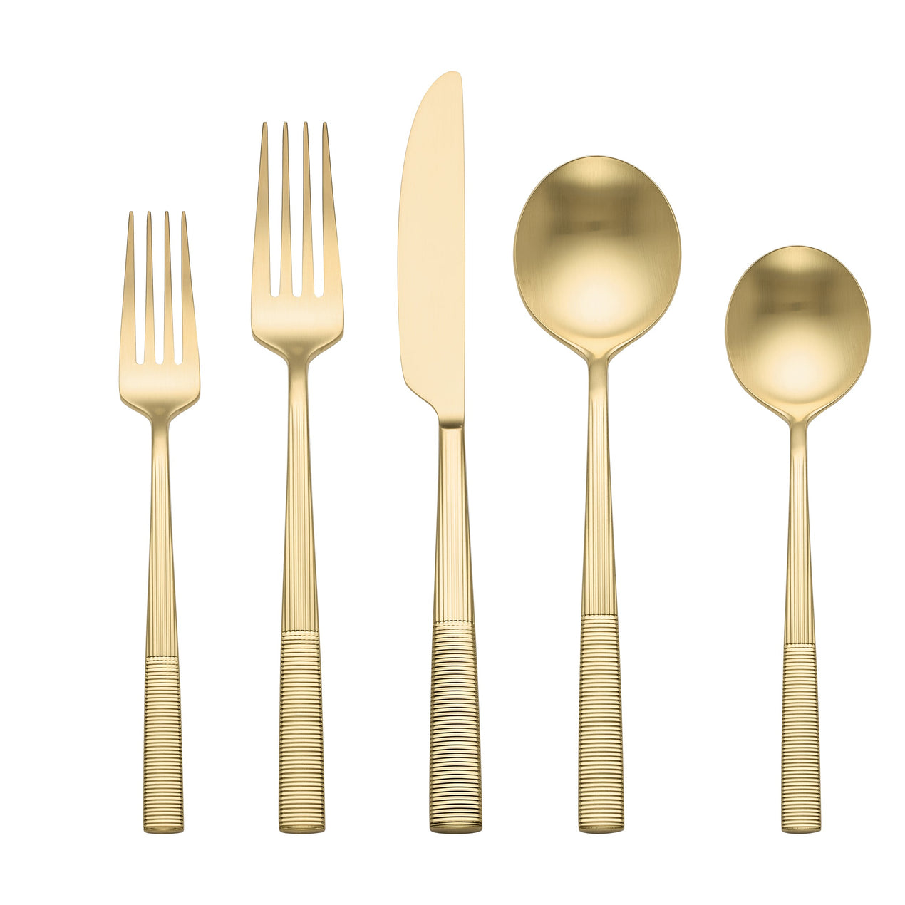 Modulus Satin Champagne 20-Piece Flatware Set