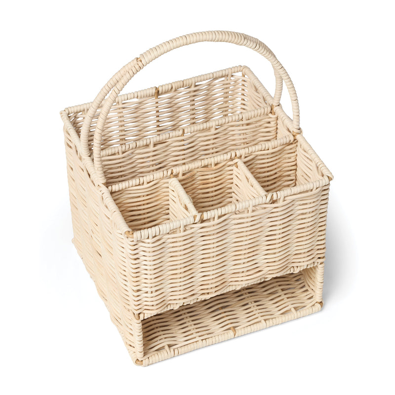 24 Seven Real Rattan Caddy