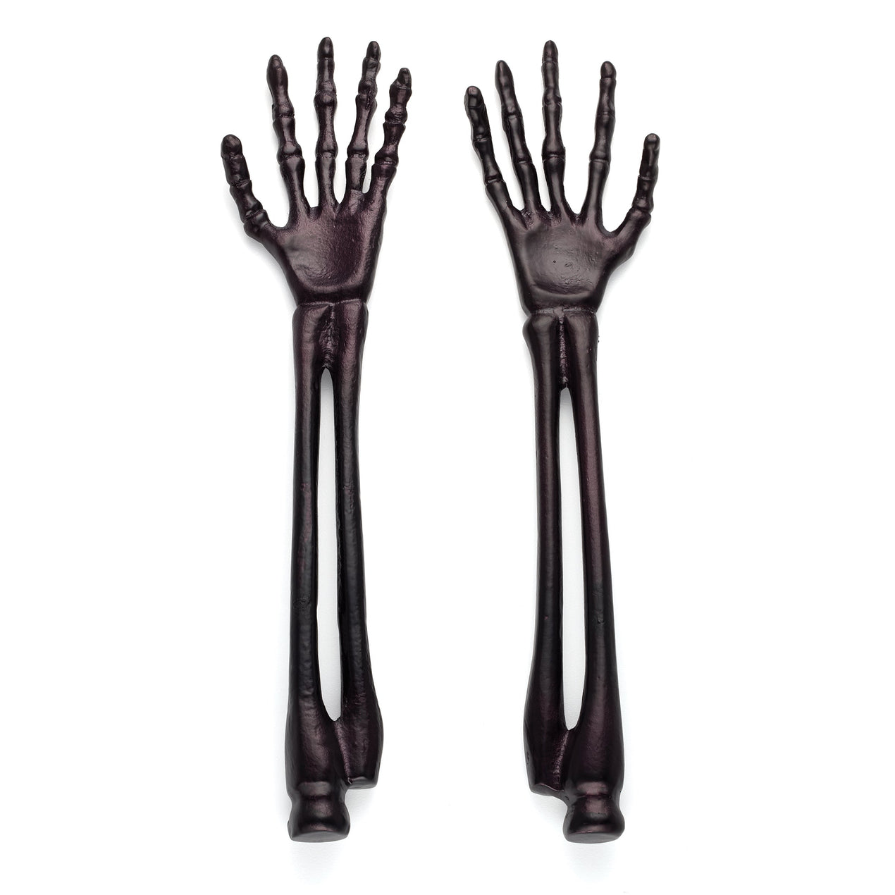 Skeleton Satin Black 2-Piece Salad Servers