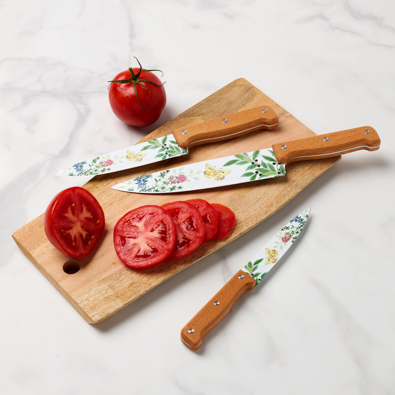 Butterfly Meadow Herbs 4-Piece Cutlery Set