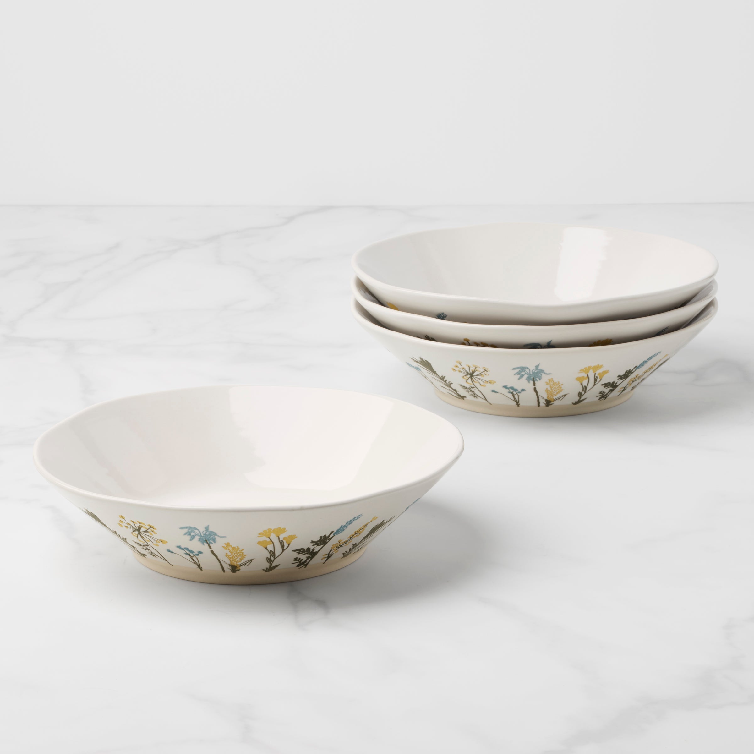 French Perle Groove White Dinner Bowls, Set of 4 – Lenox Corporation