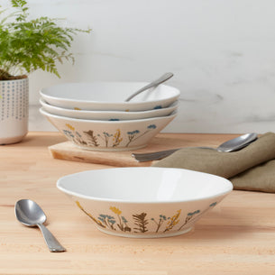 Wildflowers Pasta Bowls, Set of 4