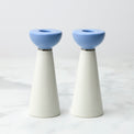 Oak Street Candlestick Holders, Set of 2